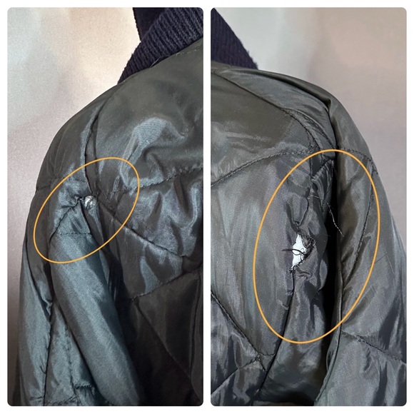 Sold Vintage Horizon Chevrolet Corvette Jacket Quilted Racing Coat Blue - Picture 14 of 15